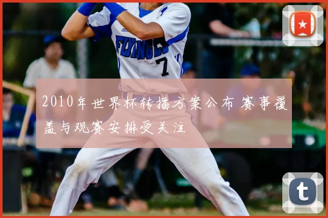 2010年世界杯转播方案公布 赛事覆盖与观赛安排受关注